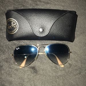 CUTE RAYBANS!! GOLD!!